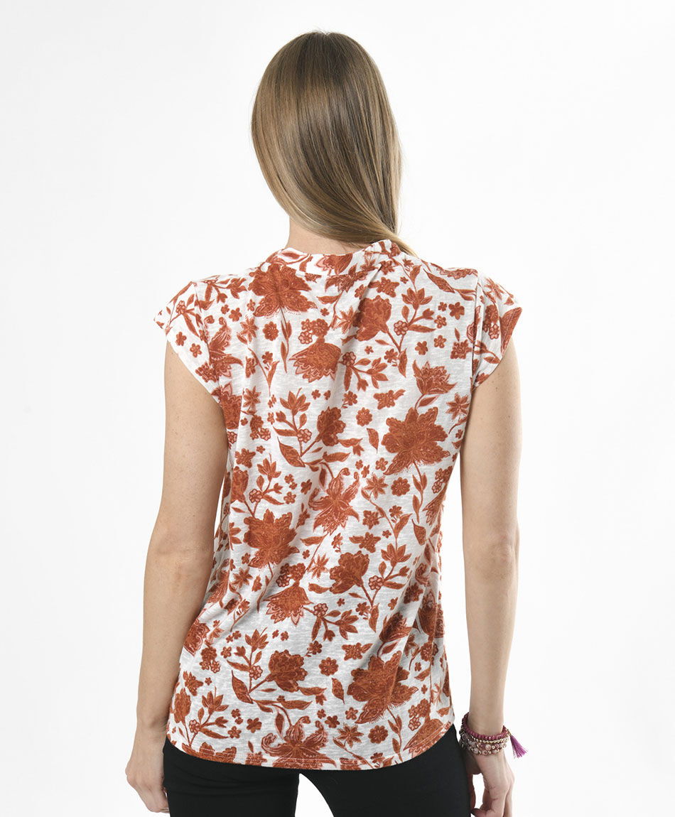 Polera mujer floral