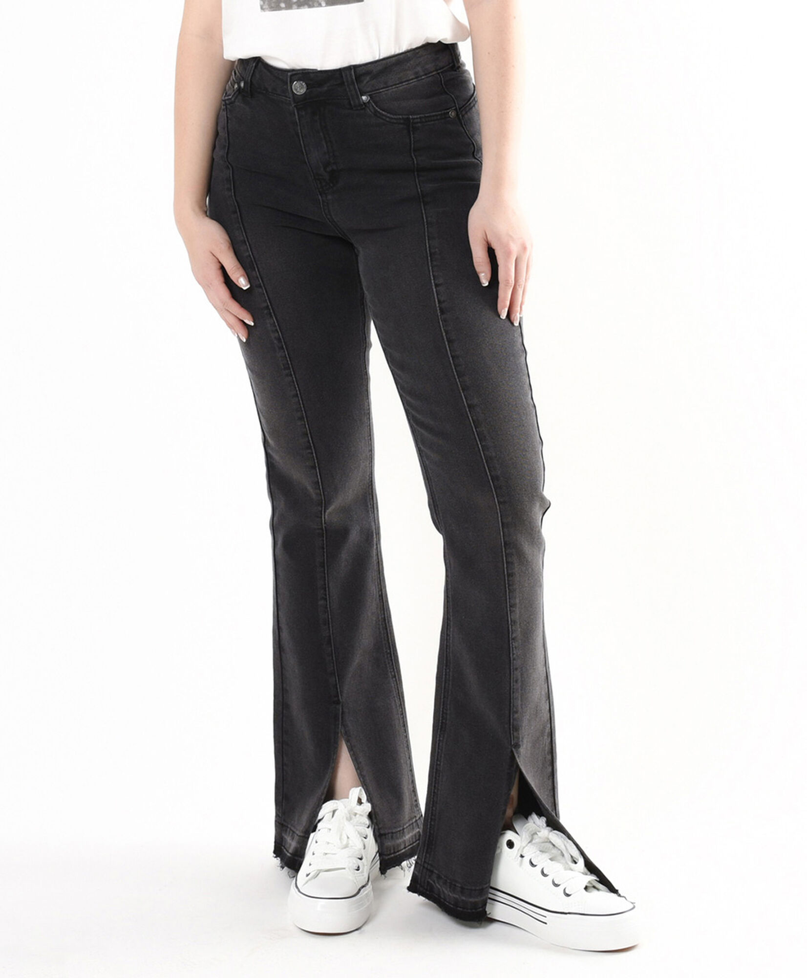 Jeans mujer costuras basta abierta flare Jeans mujer costuras basta abierta flare