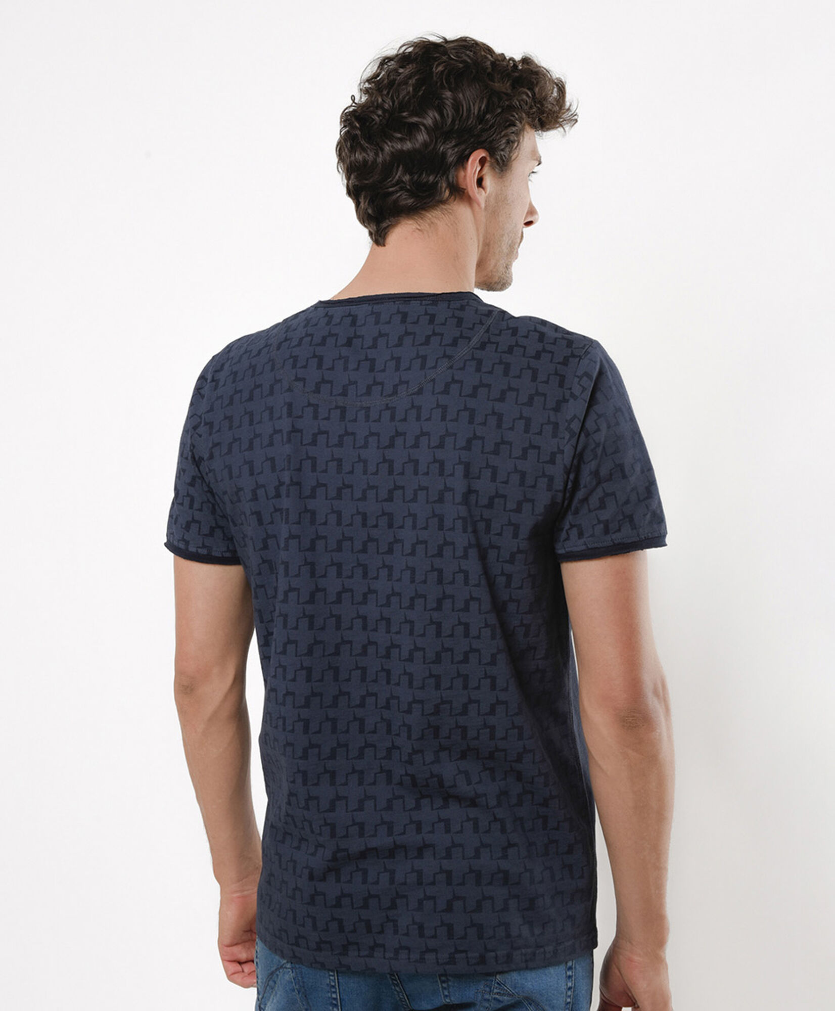 Polera hombre print bolsillo Polera hombre print bolsillo