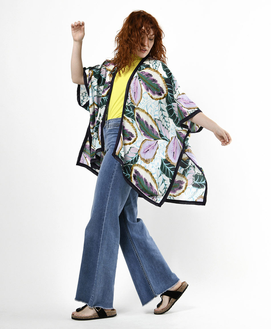 Pareo mujer estampado tr&oacute;pico