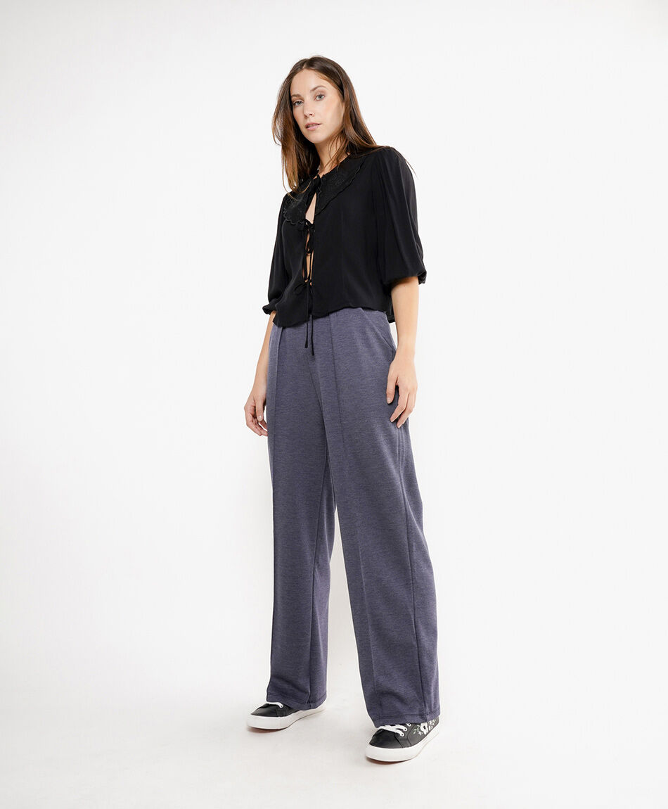 Pantal&oacute;n mujer buzo recto