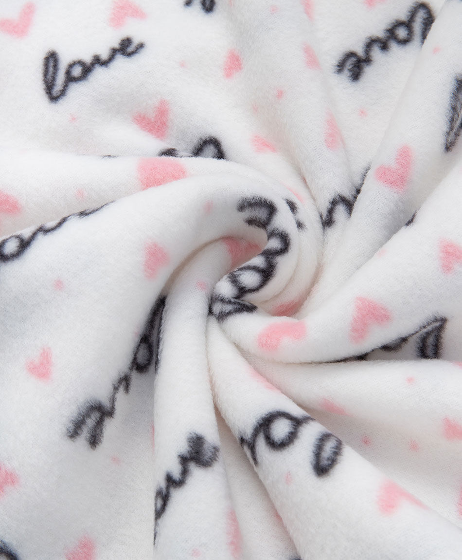 Pijama mujer  polar letras y  botones