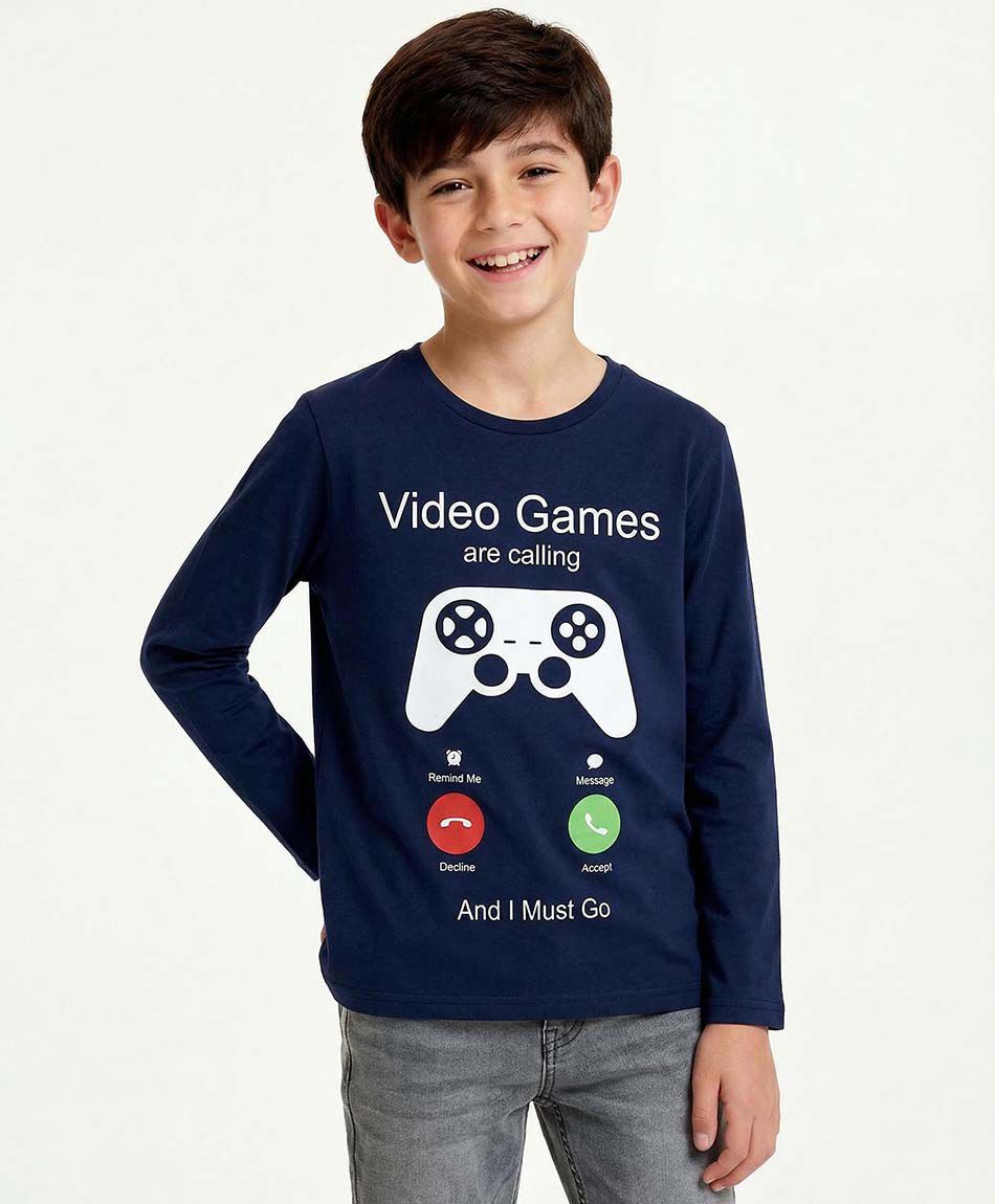 Polera ni&ntilde;o video games