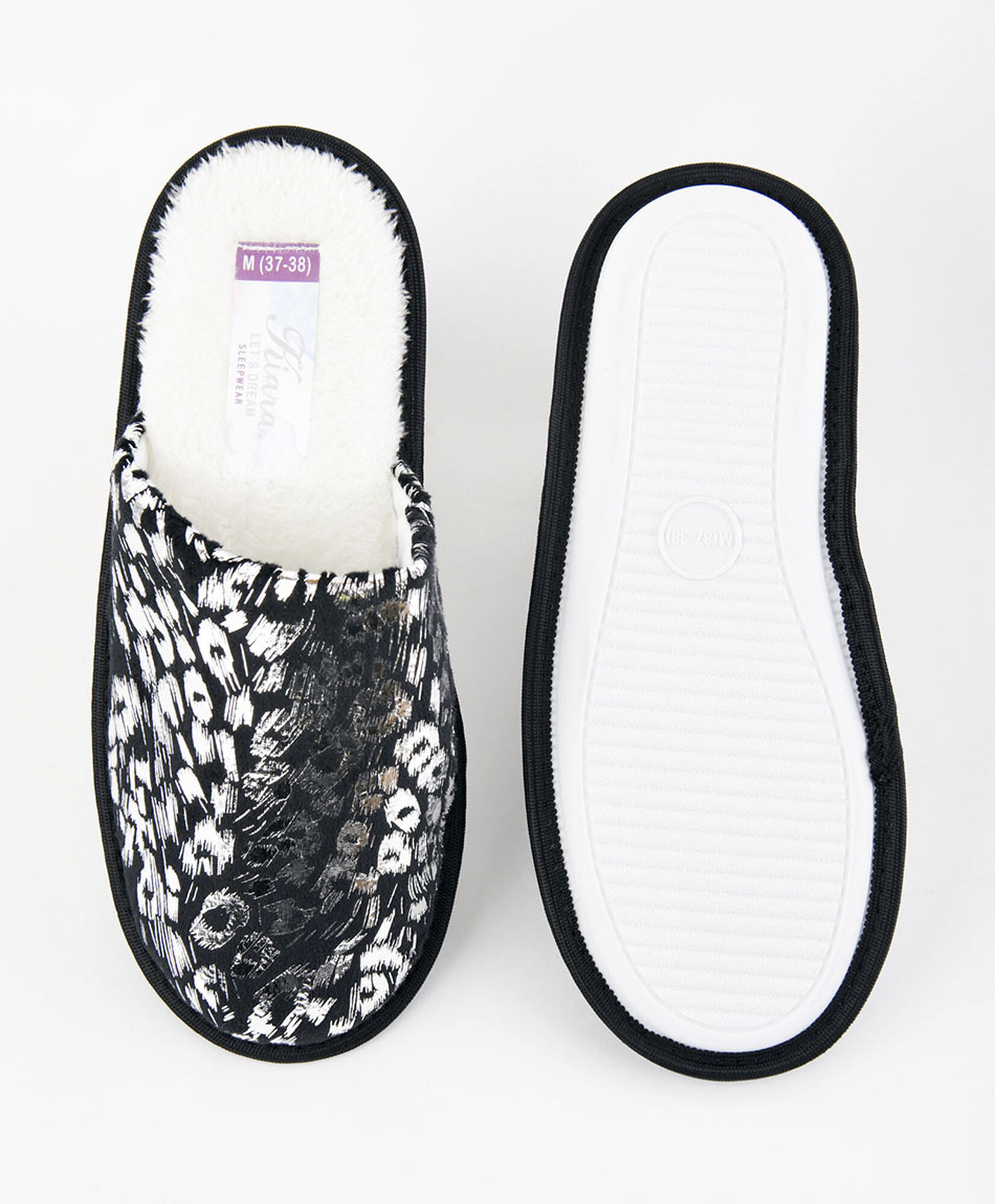 Pantufla mujer animal print brillo Pantufla mujer animal print brillo