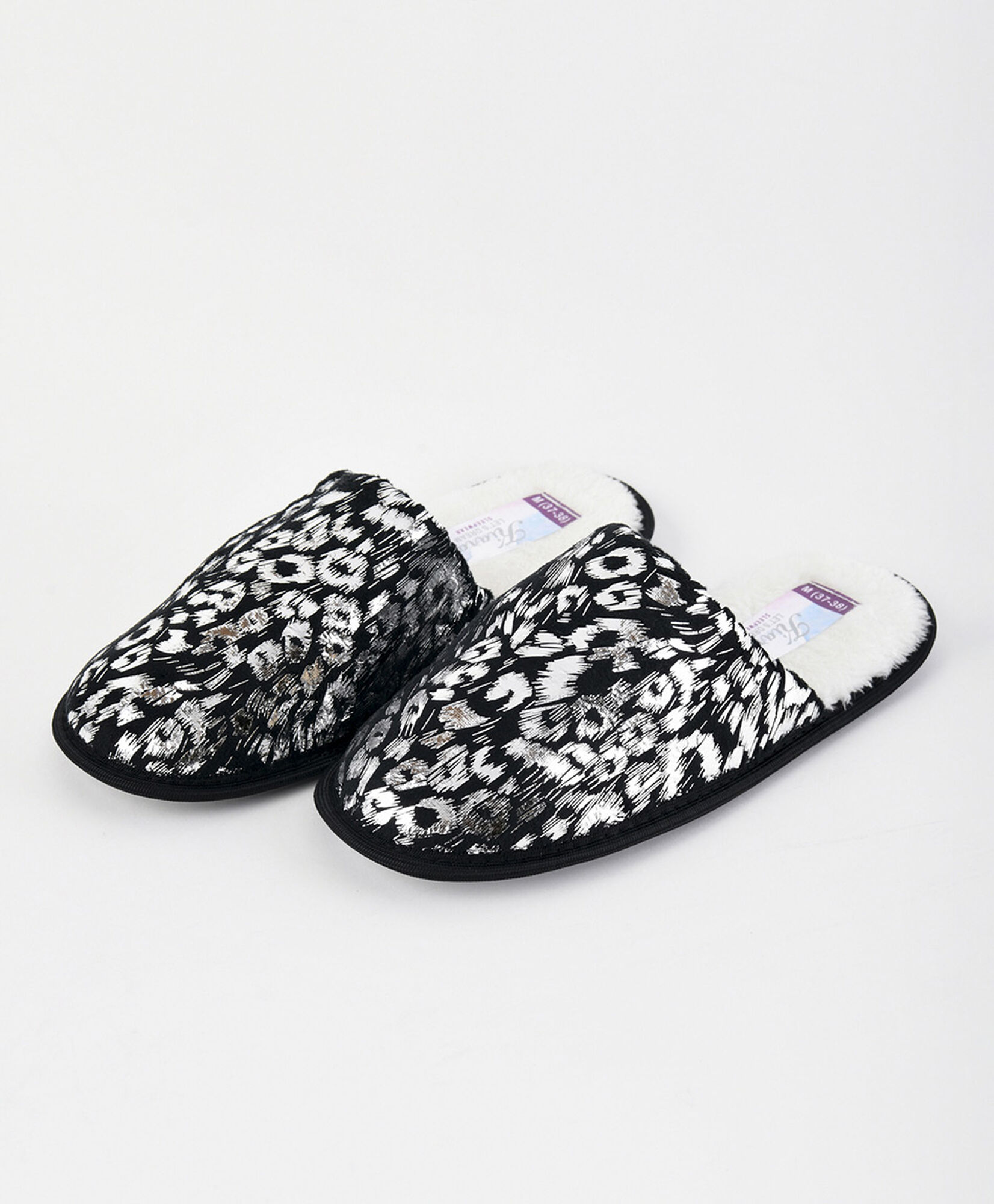 Pantufla mujer animal print brillo Pantufla mujer animal print brillo