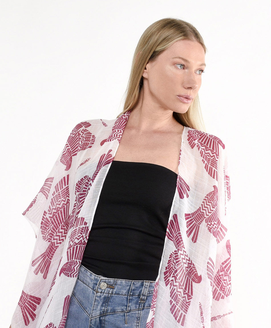 Pareo mujer p&aacute;jaros