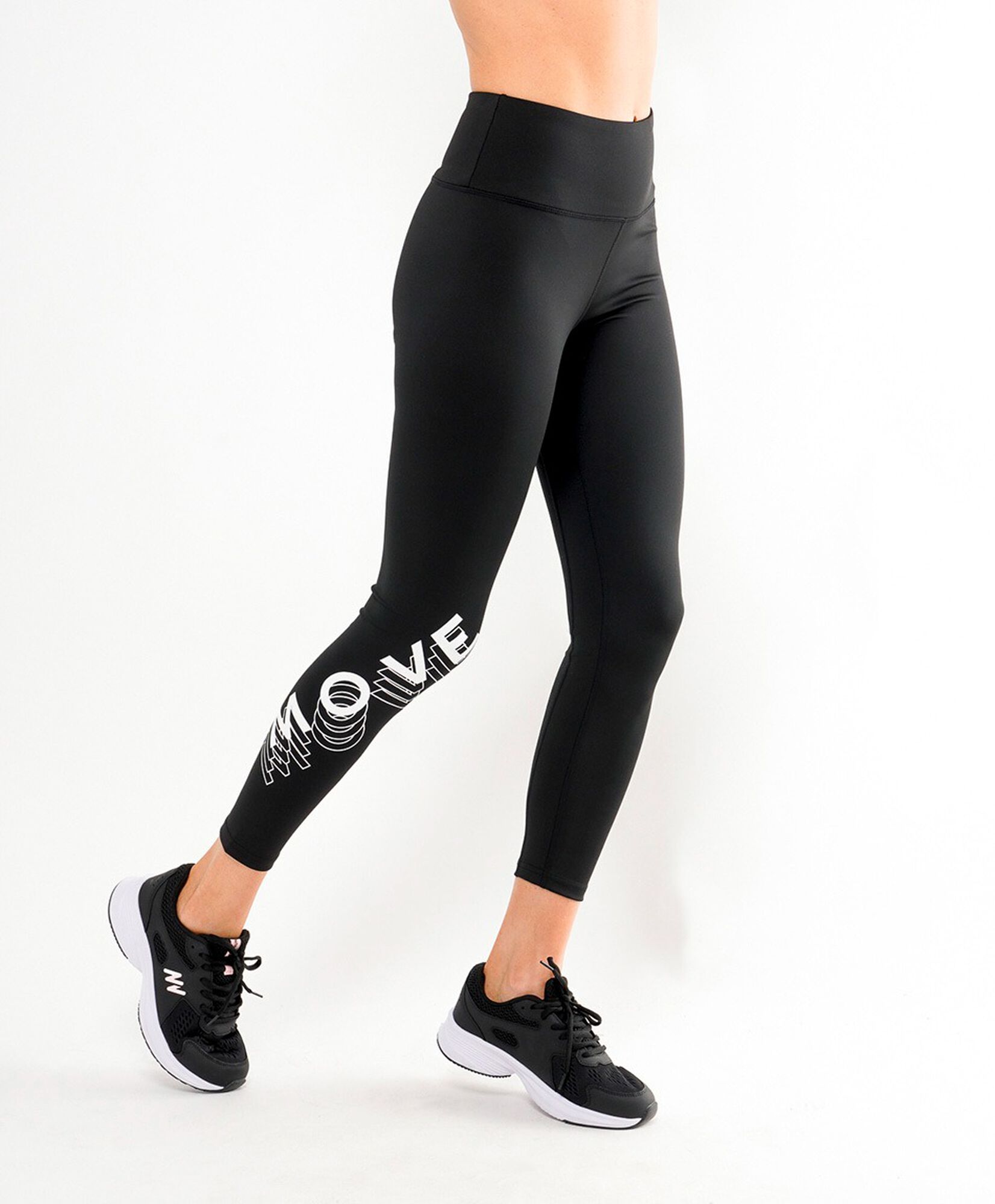 Calza deportiva mujer texto move Calza deportiva mujer texto move