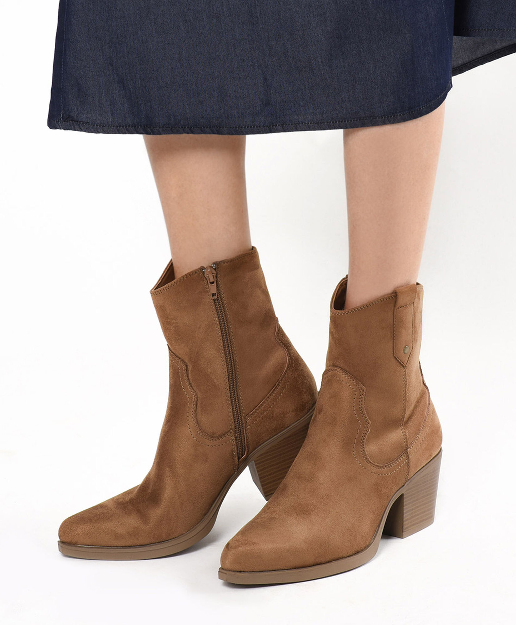 Chiporro Mujer Botas Bucaneras Tricot BOTA LARGA DE GAMUZA PARA