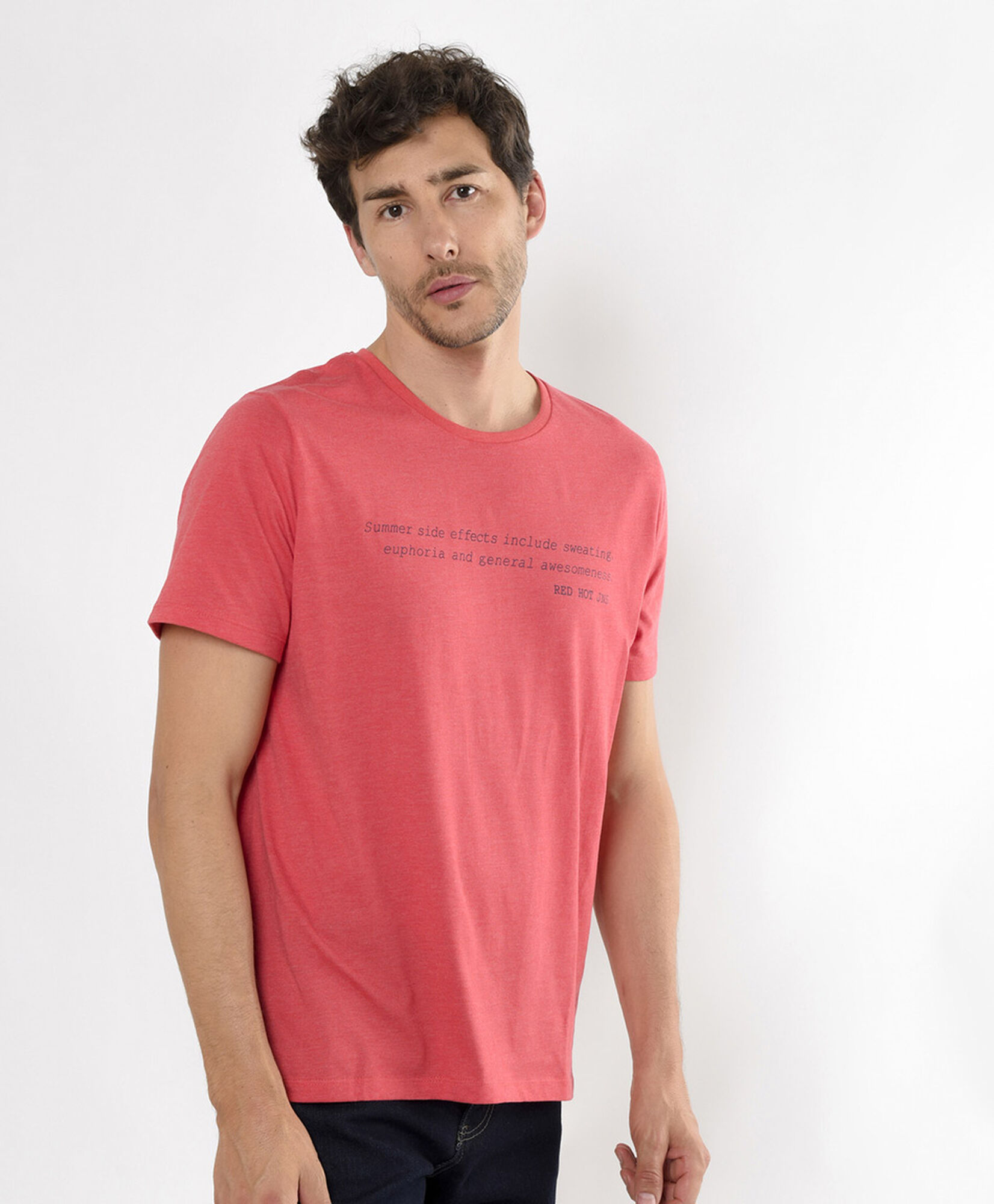 Polera hombre estampado frase Polera hombre estampado frase