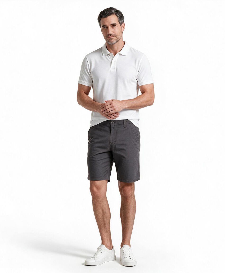 Short hombre gris algod&oacute;n