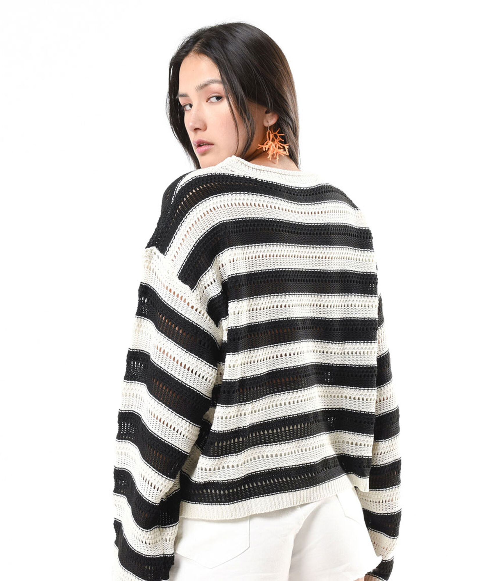 Sweater mujer líneas calado Sweater mujer líneas calado