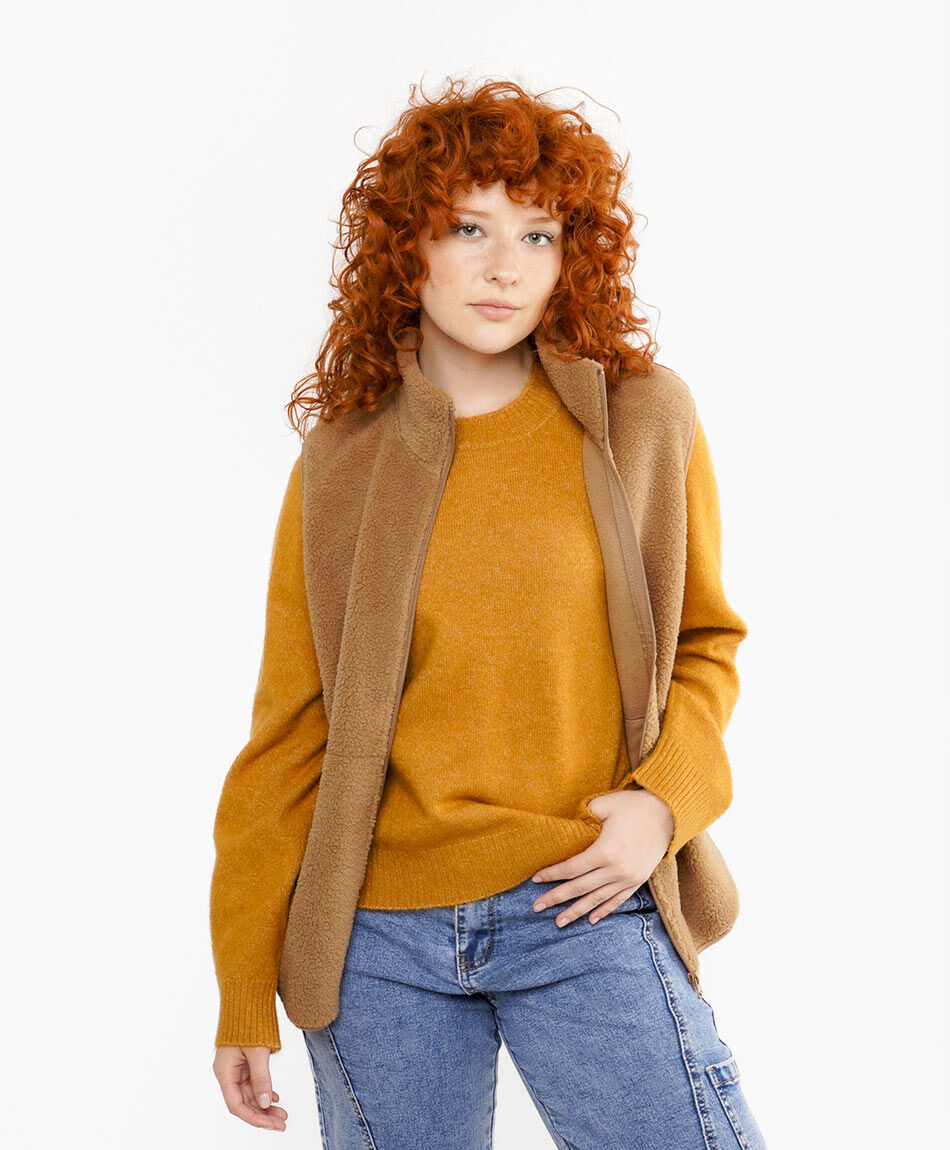 Polar mujer vest cierre