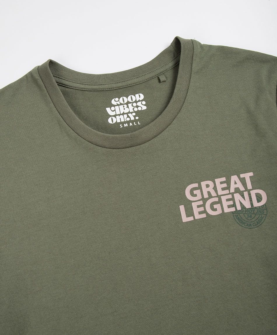 Polera hombre doble estampado great legend
