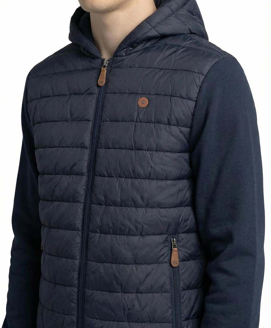 Parka escolar manga poler&oacute;n navy