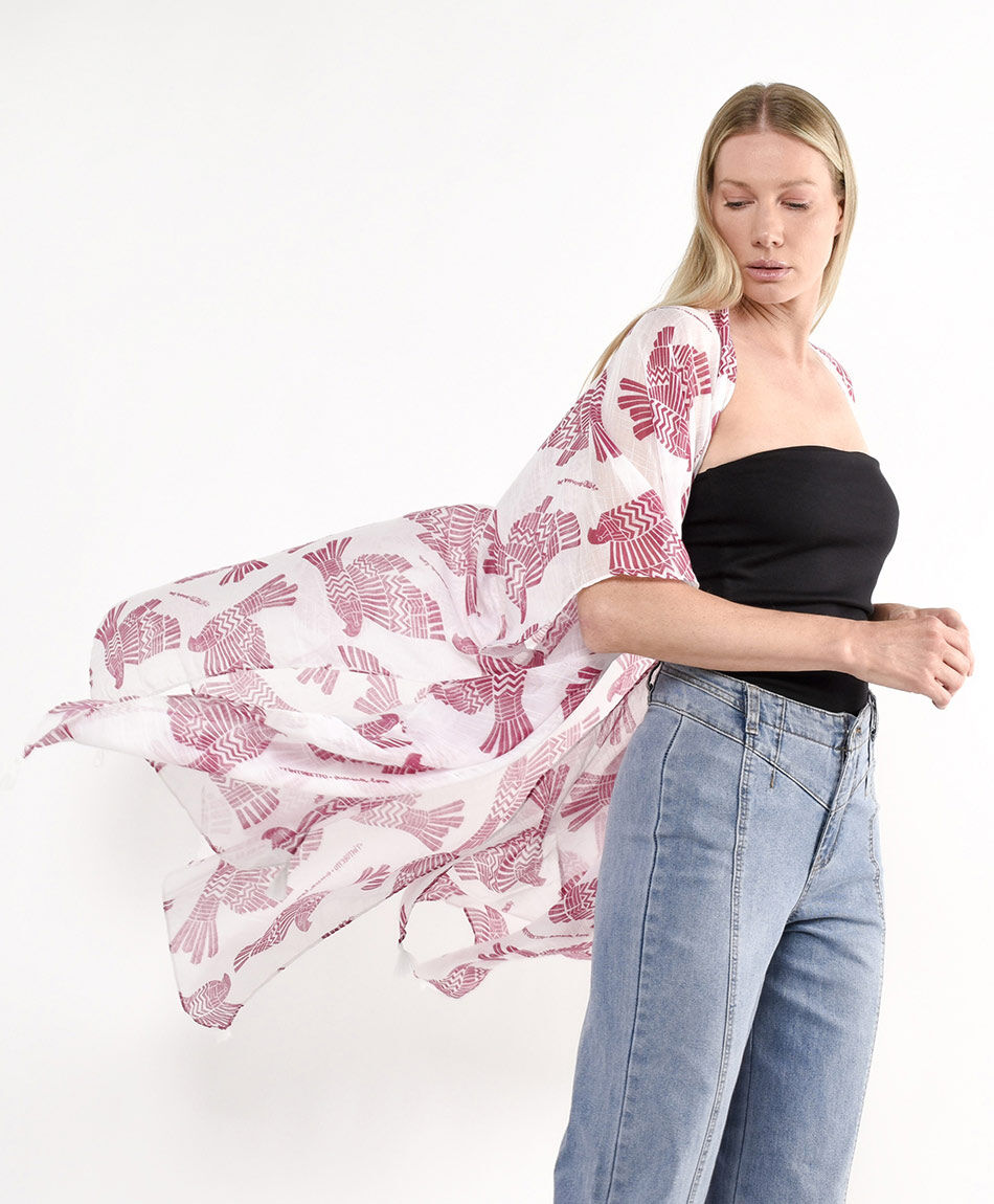 Pareo mujer p&aacute;jaros