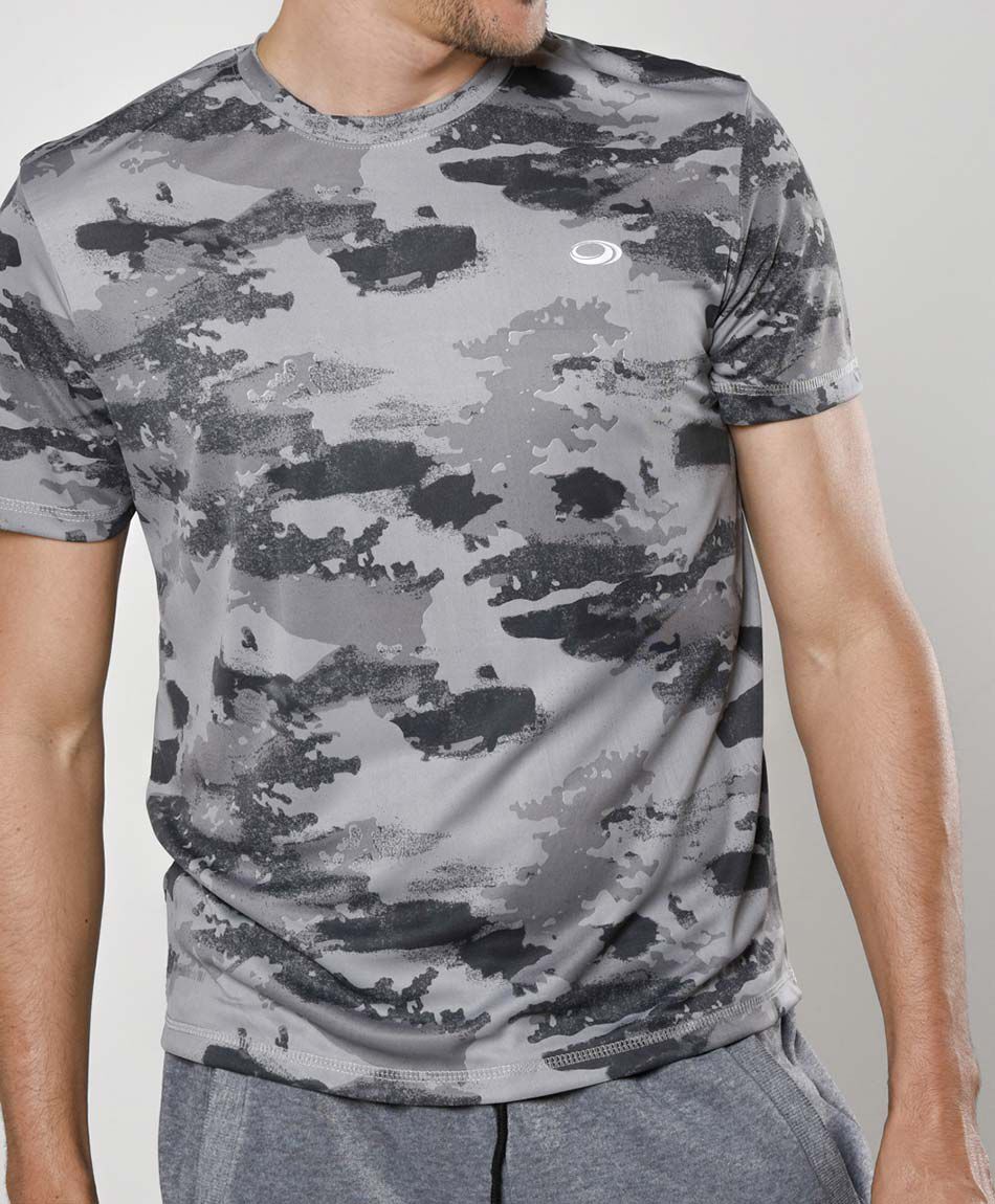 Polera deportiva manga corta cuello redondo