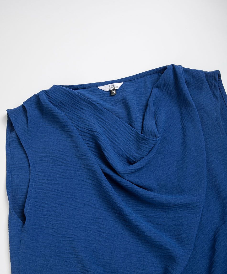 Blusa mujer top drapeado