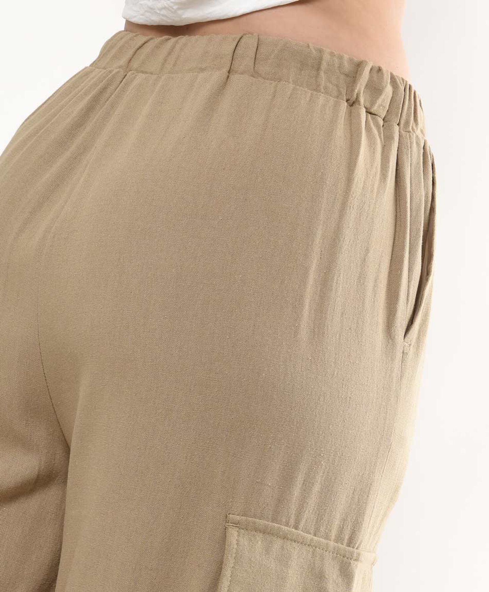 Pantalón mujer cargo lino Pantalón mujer cargo lino
