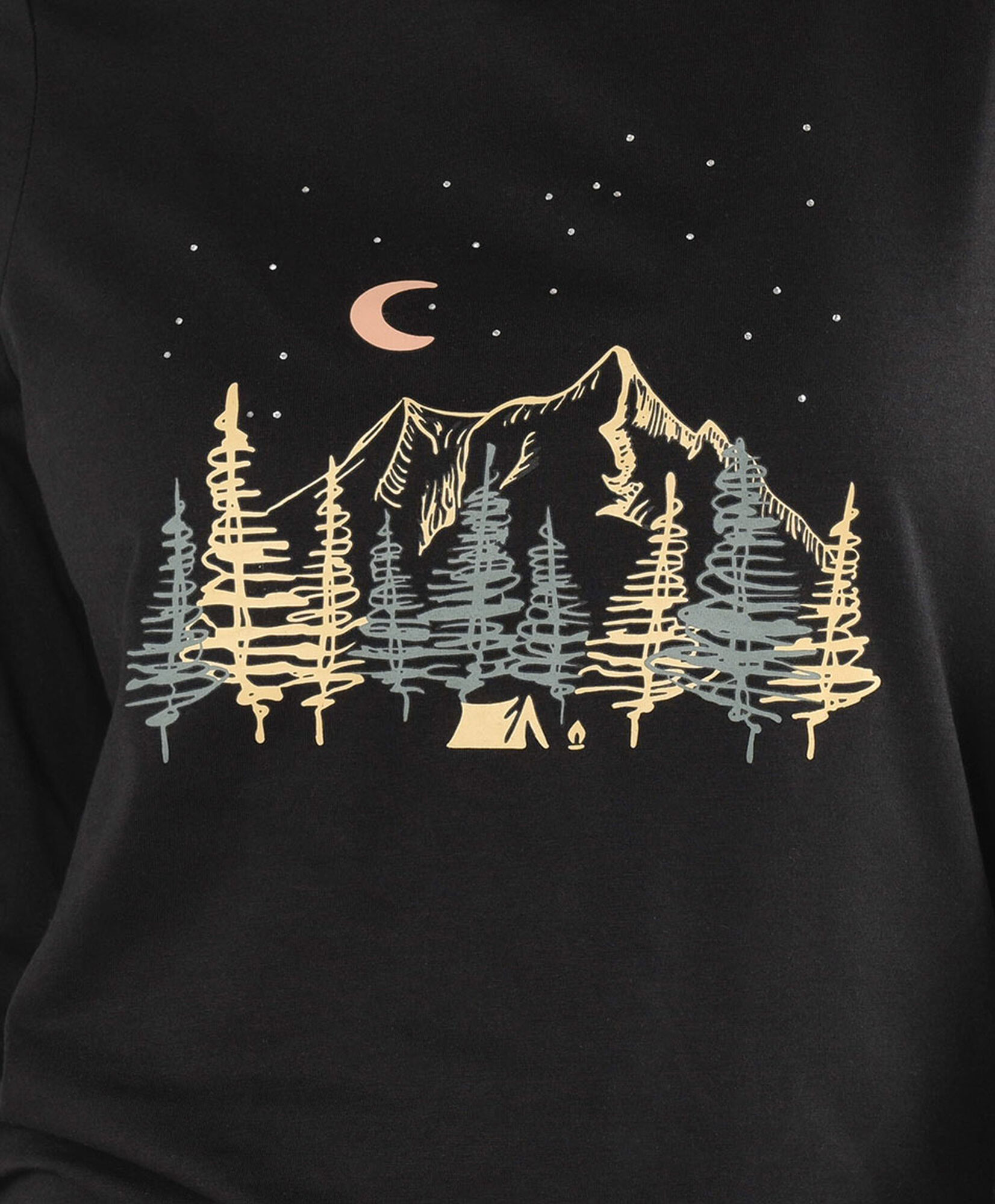 Polera mujer estampado nocturno Polera mujer estampado nocturno