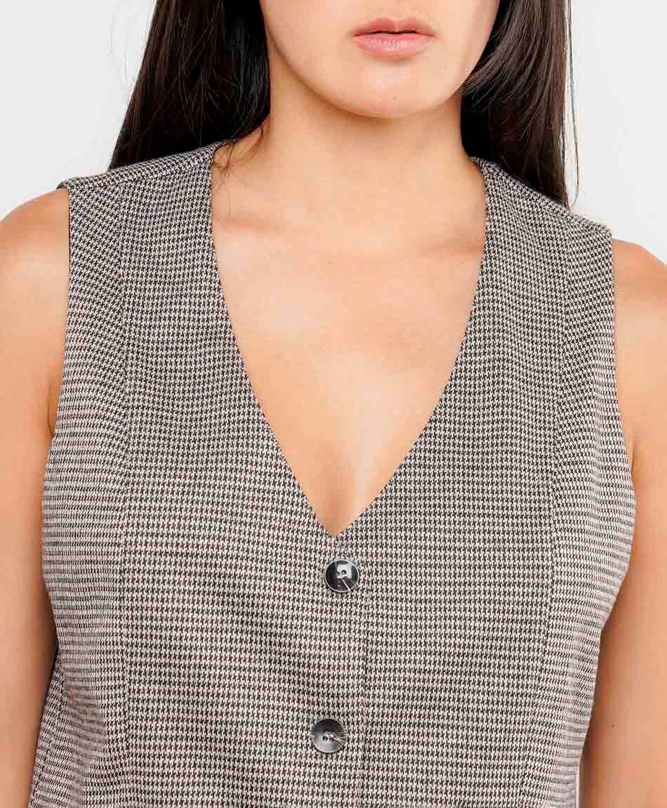 Vest mujer dise&ntilde;o vintage rayas