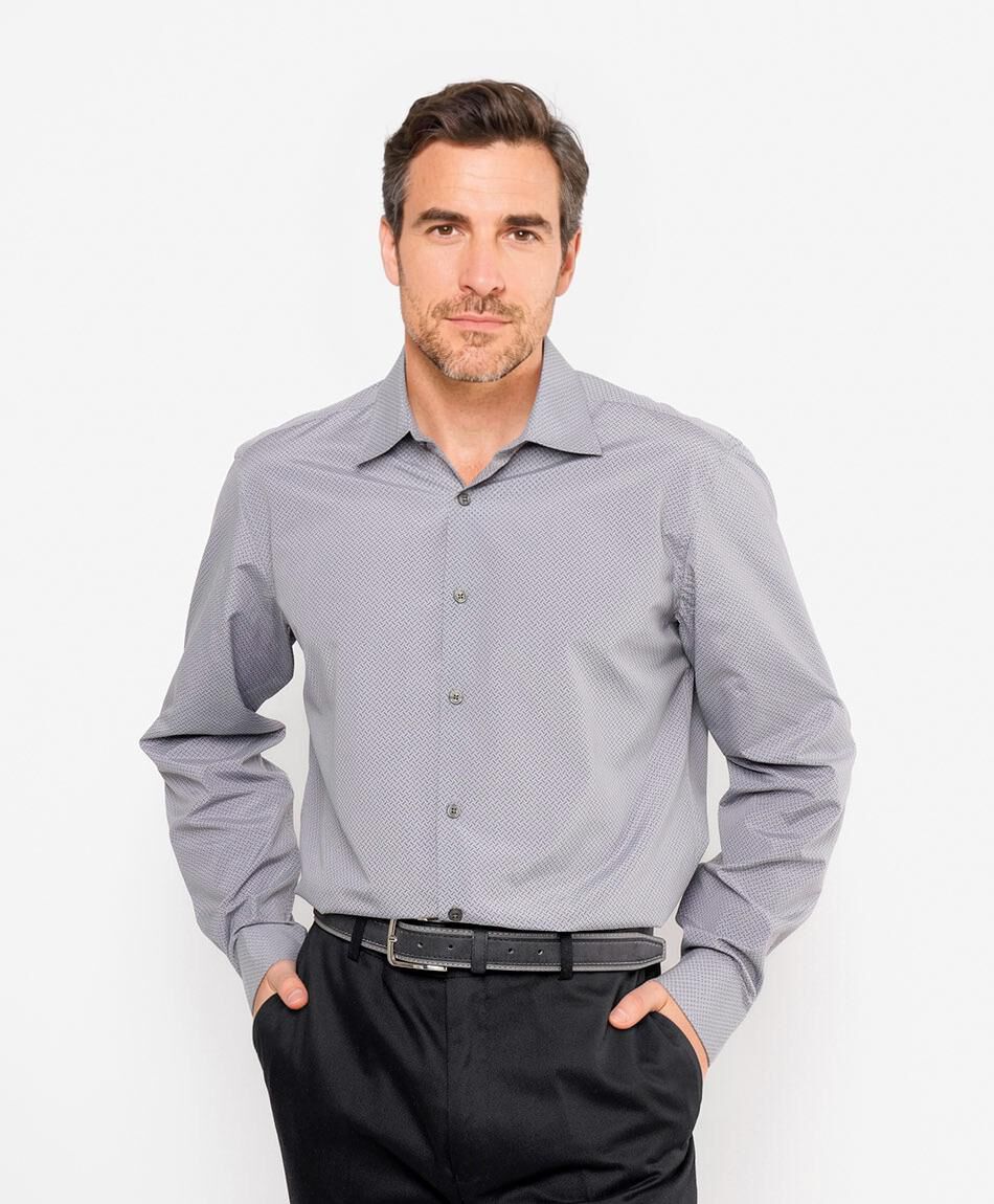 Camisa hombre gris
