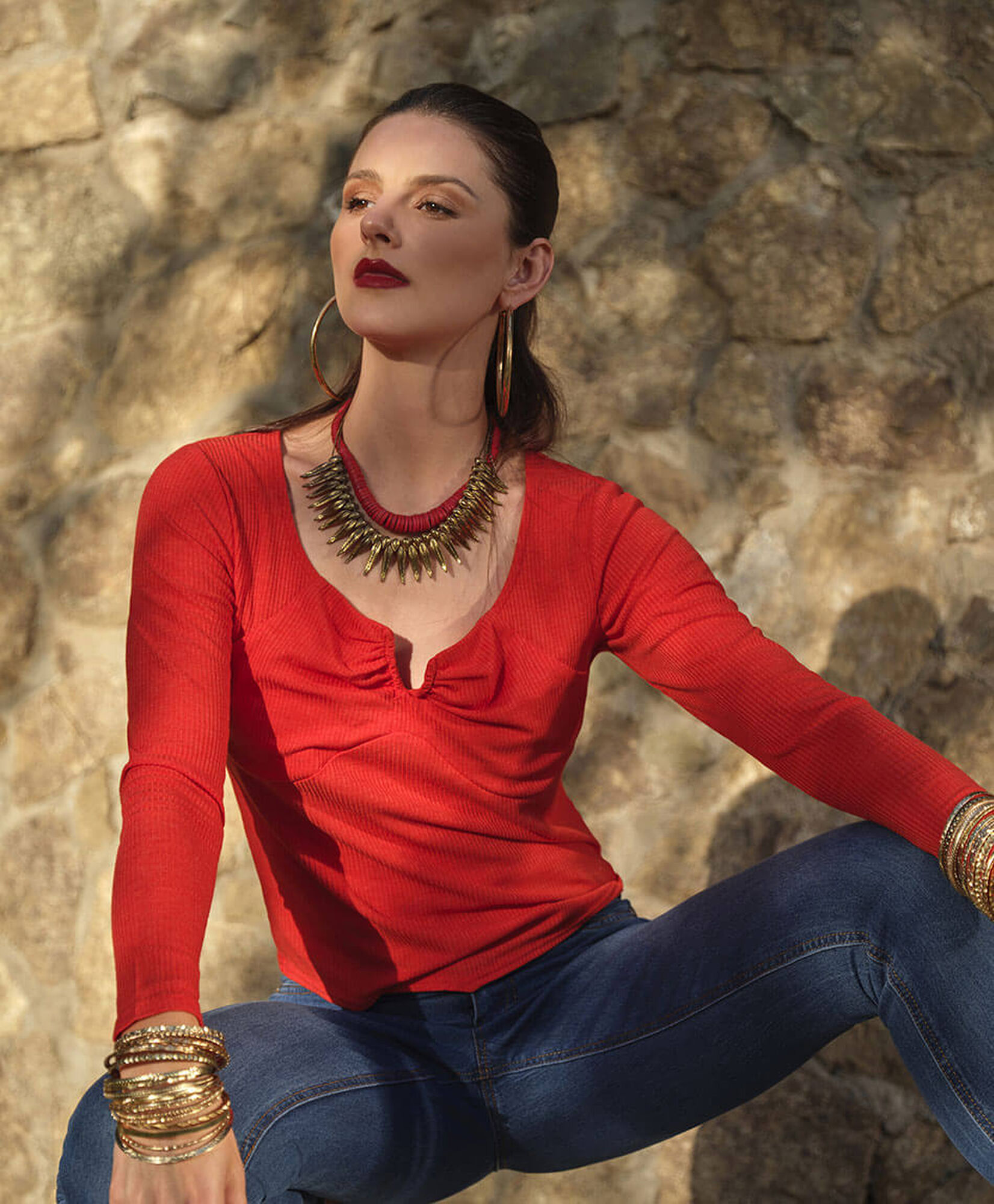 Polera mujer canalé Polera mujer canalé