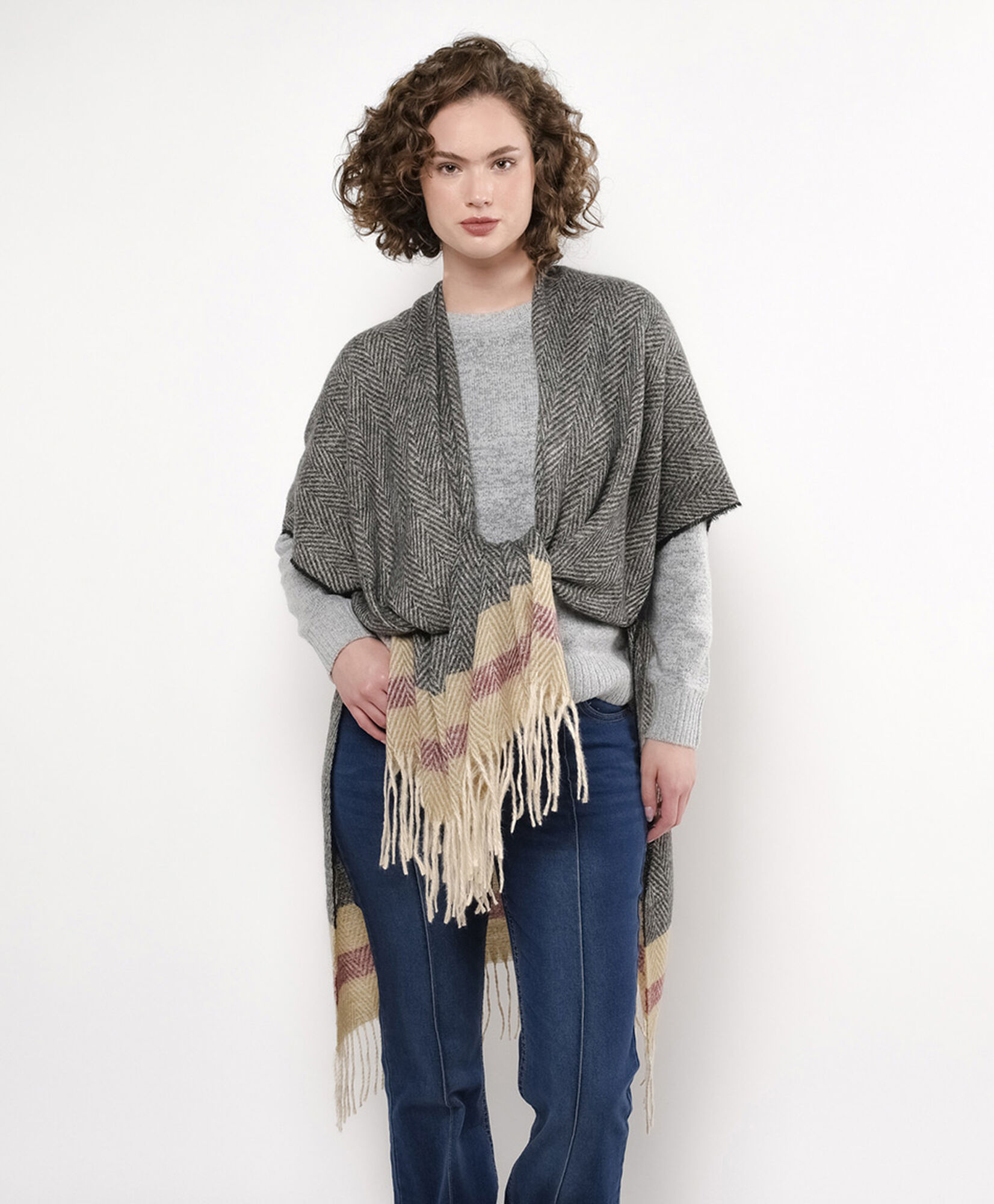 Poncho mujer líneas Poncho mujer líneas