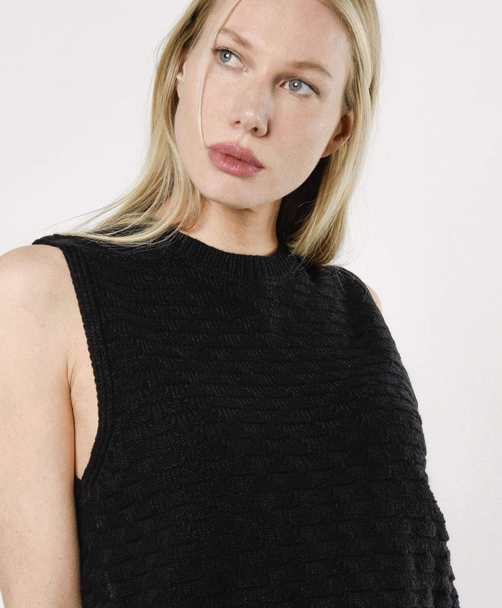 Sweater mujer punto nido sin mangas Sweater mujer punto nido sin mangas