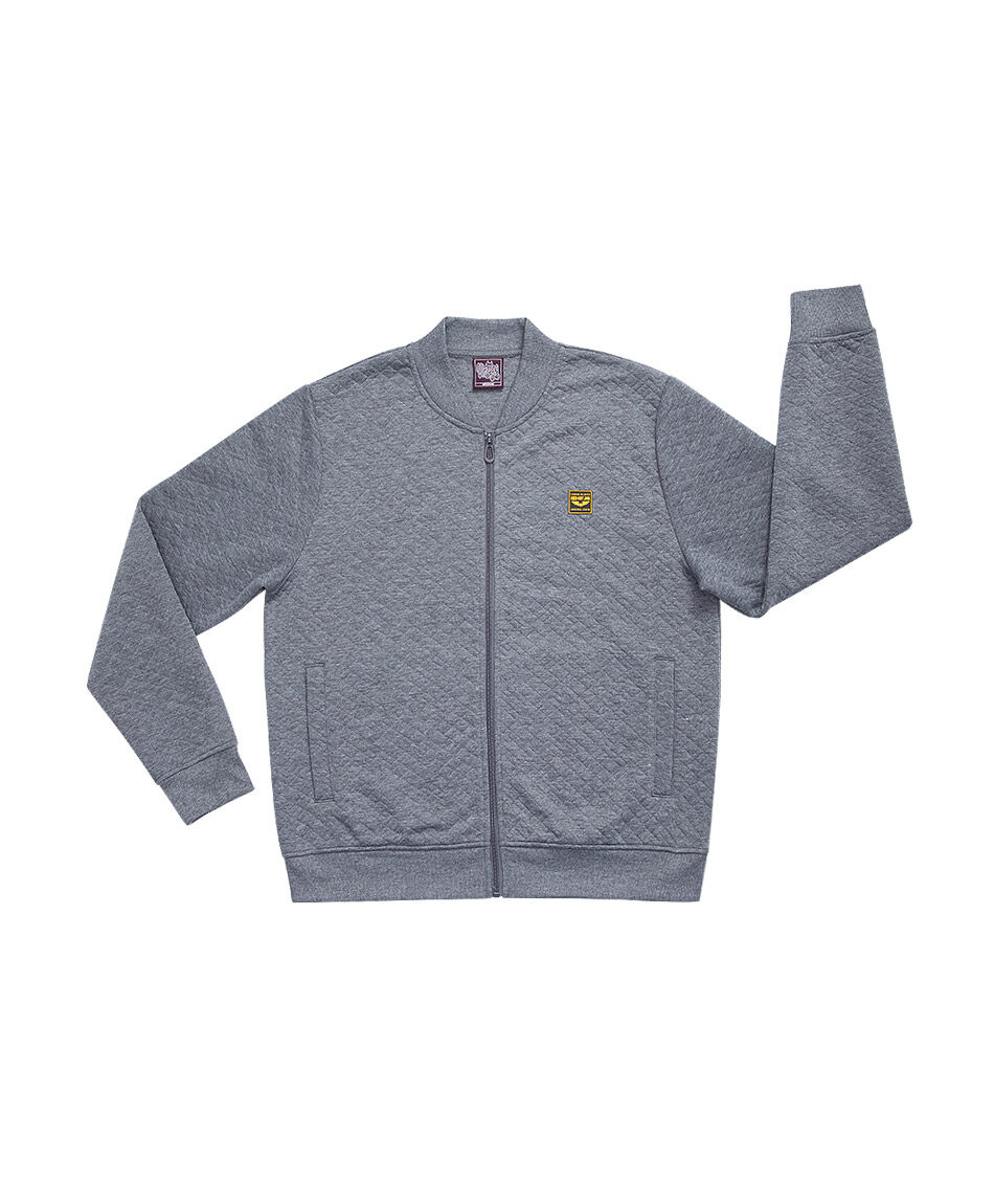 Chaqueta hombre bomber gris