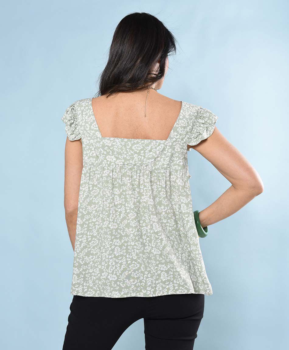 Blusa oversize manga mini