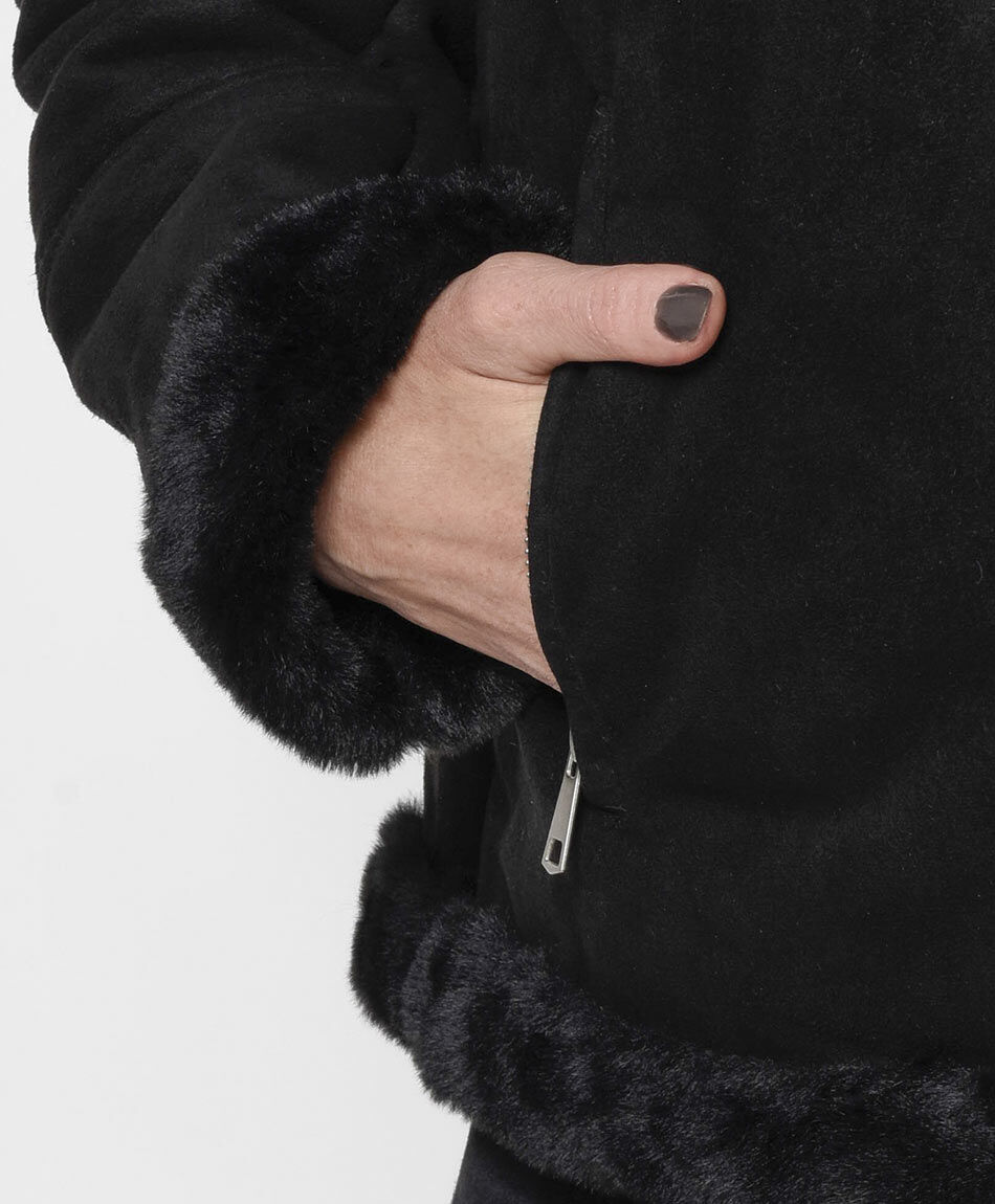 Chaqueta mujer velvet cruzada