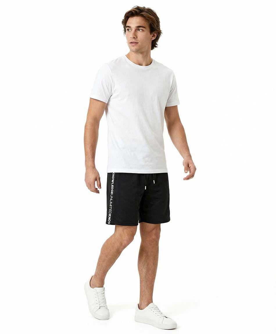 Short deportivo hombre frase lateral