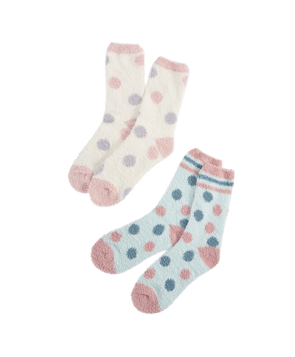 Pack 2 calcetines mujer invierno puntos