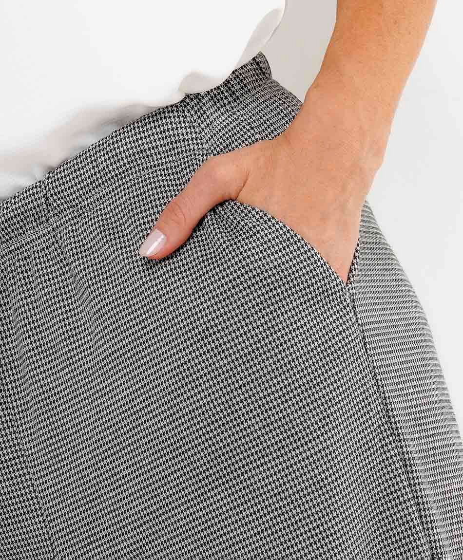 Pantal&oacute;n mujer pied de poule jogger