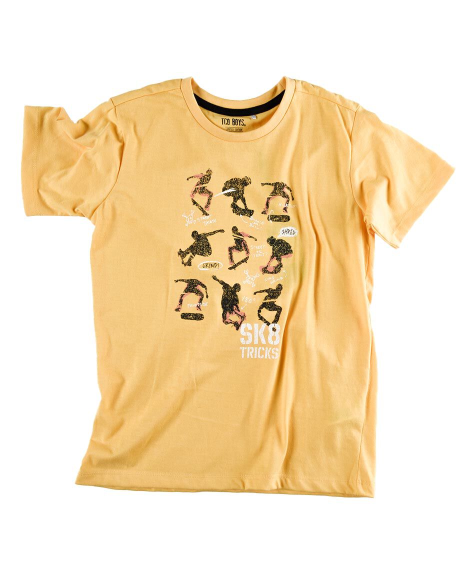 Polera manga corta cuello redondo