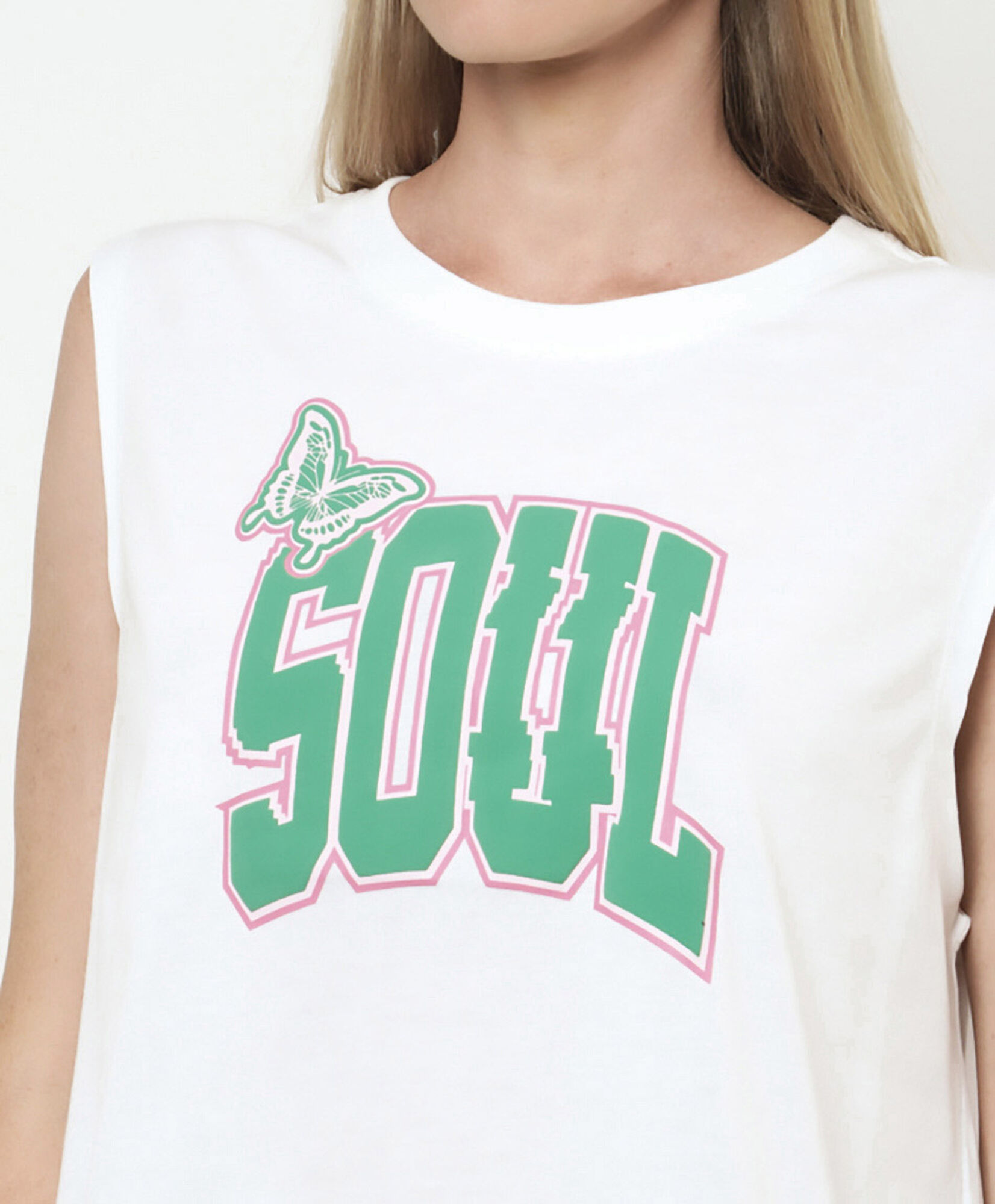 Polera deportiva mujer estampada soul Polera deportiva mujer estampada soul