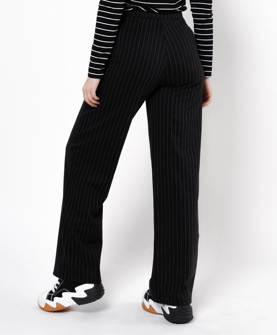 Pantal&oacute;n mujer l&iacute;neas verticales wide