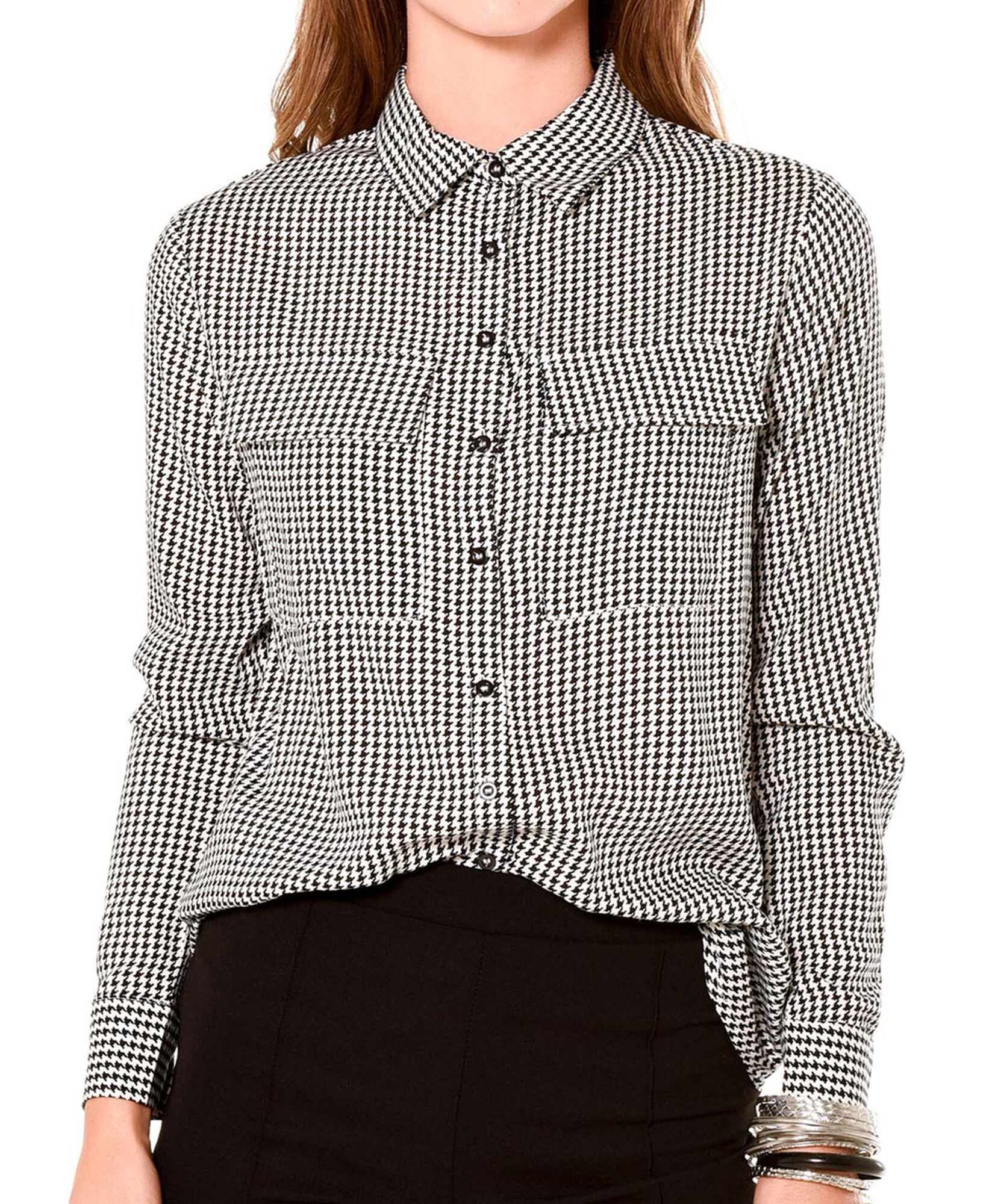 Blusa estampada bolsillo Blusa estampada bolsillo