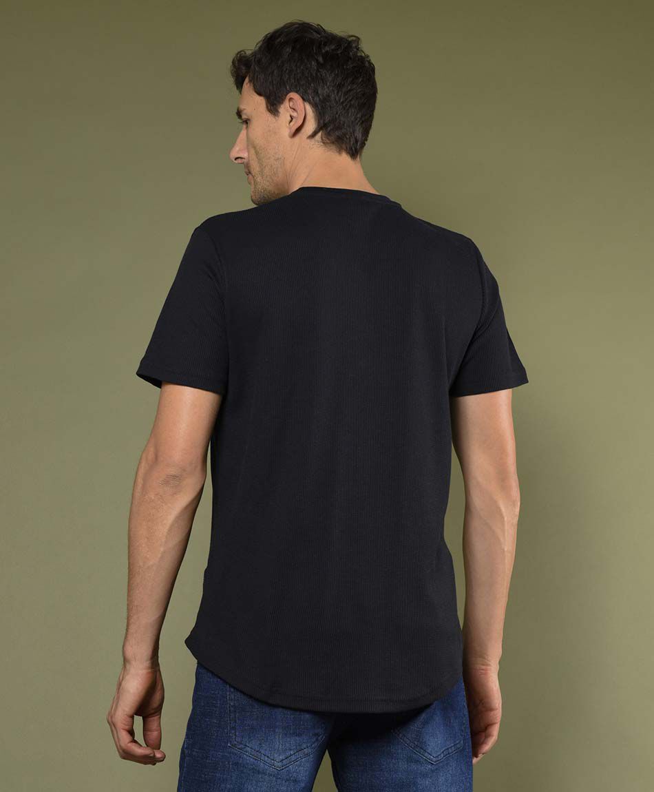 Polera manga corta cuello redondo