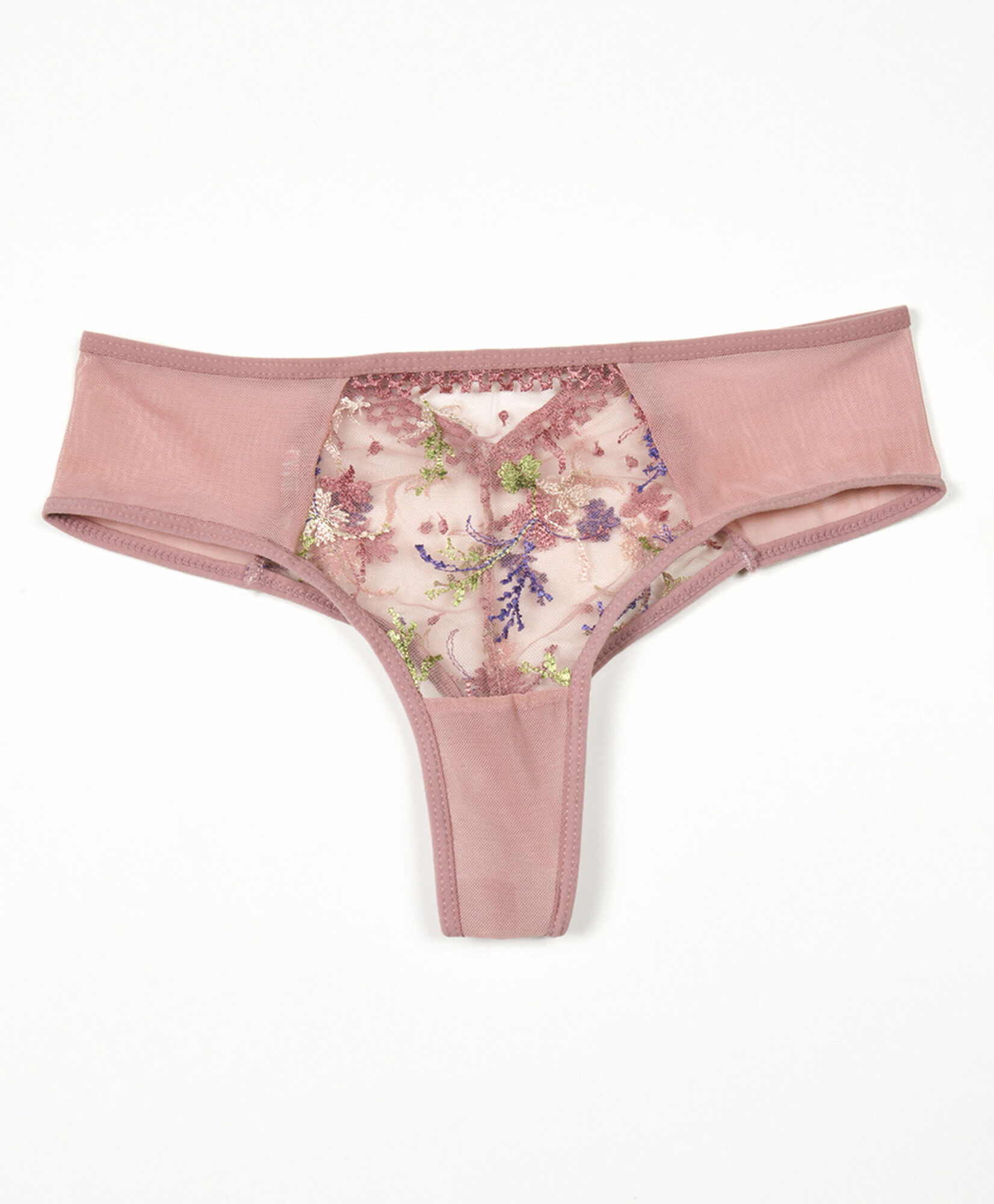 Pantaleta mujer malla flores bordadas Pantaleta mujer malla flores bordadas