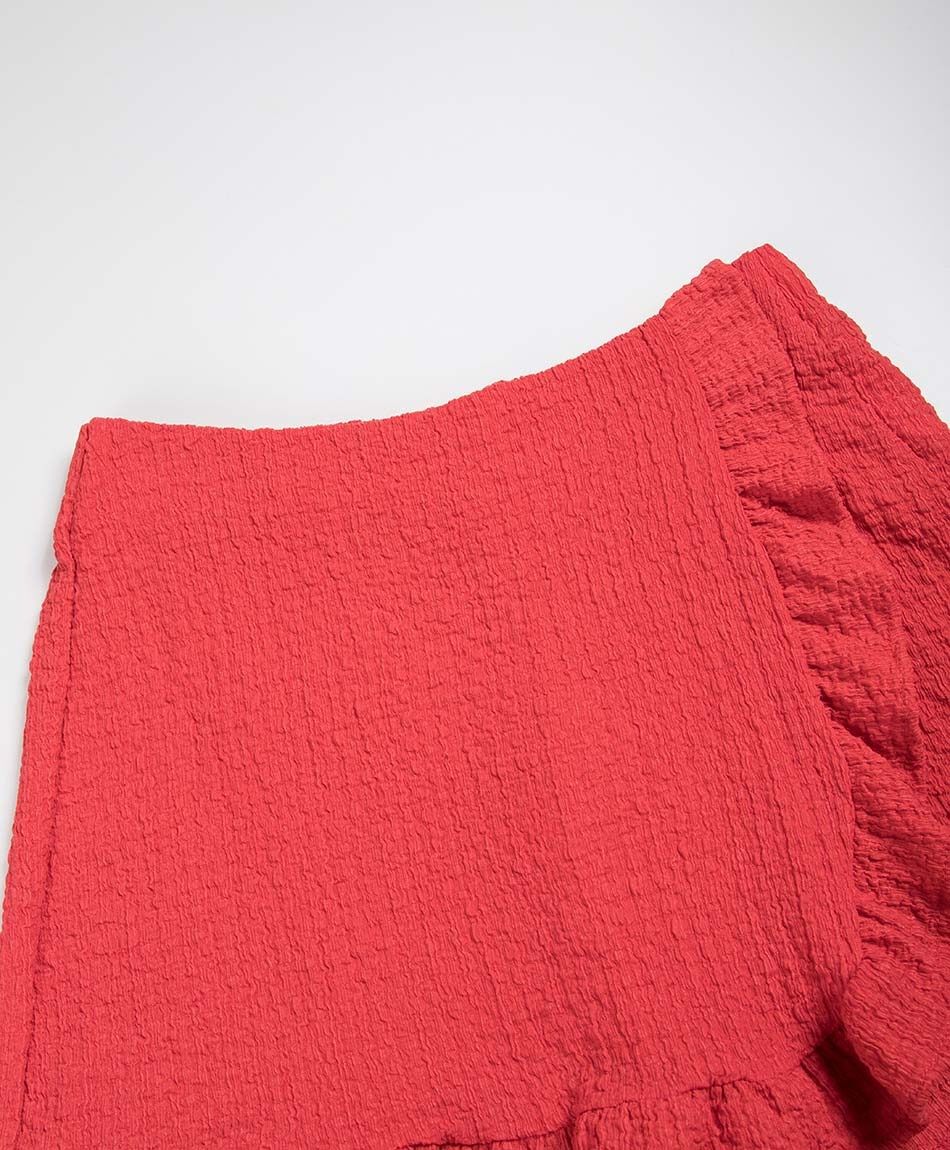 Falda ni&ntilde;a short textura