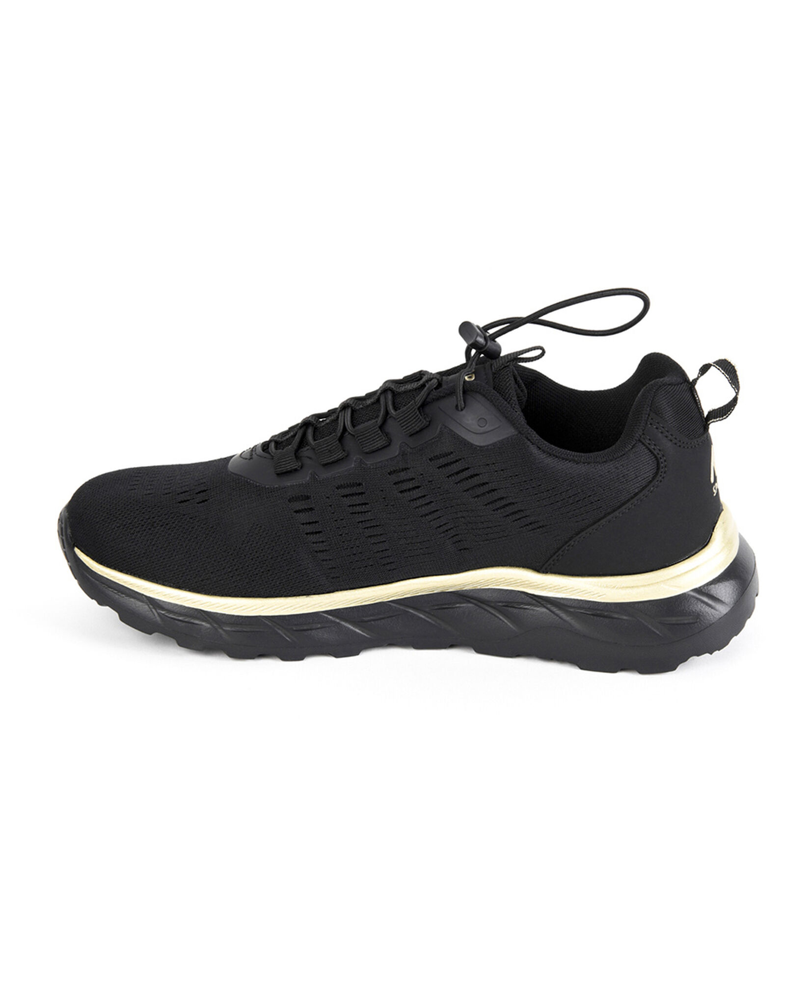 Zapatilla mujer plataforma línea dorada Zapatilla mujer plataforma línea dorada