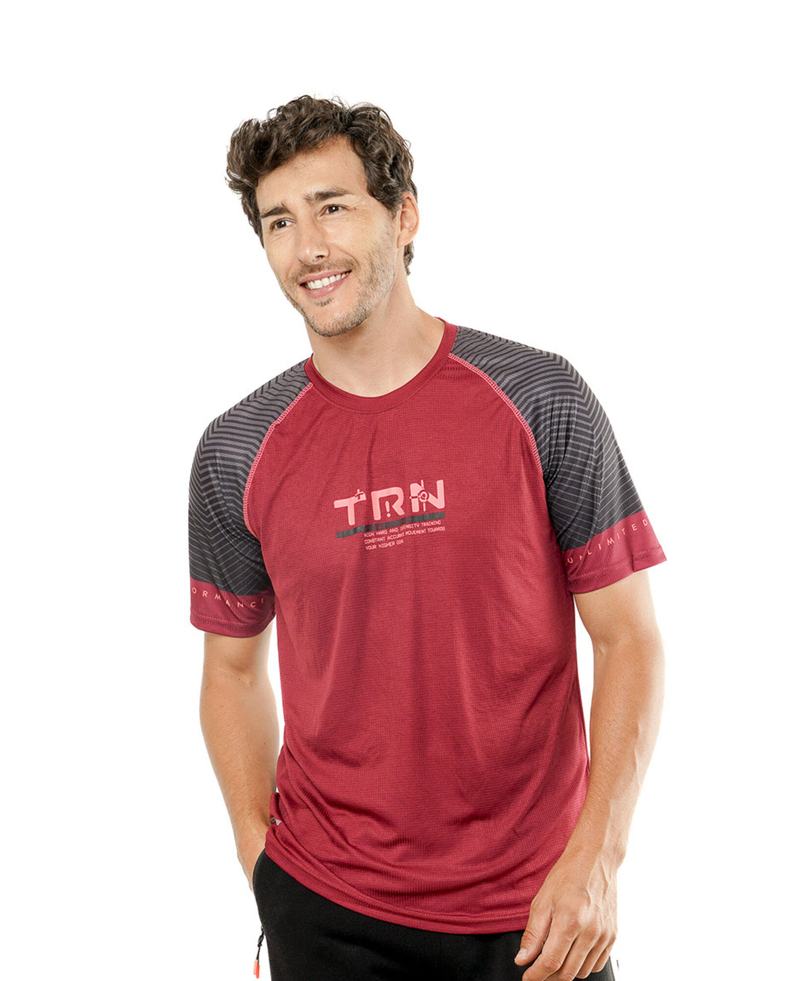 Polera deportiva hombre bicolor Polera deportiva hombre bicolor