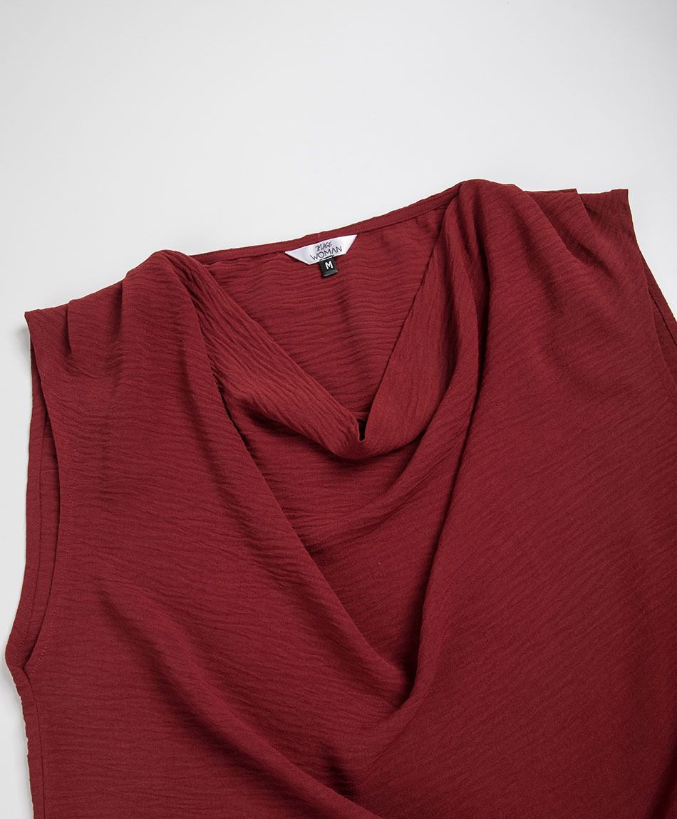 Blusa mujer top drapeado