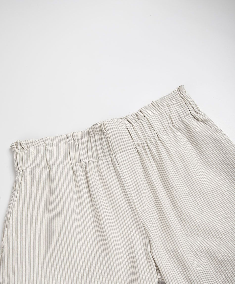 Short mujer rayas lino