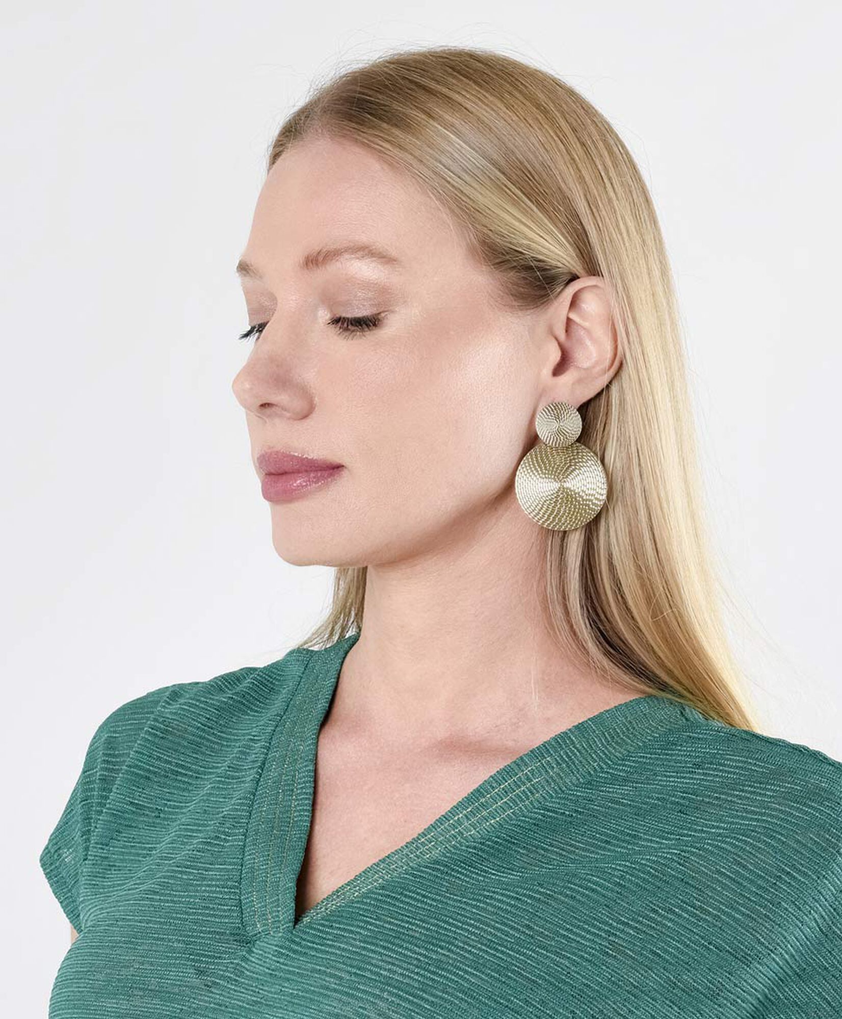 Aros mujer redondos dorados Aros mujer redondos dorados