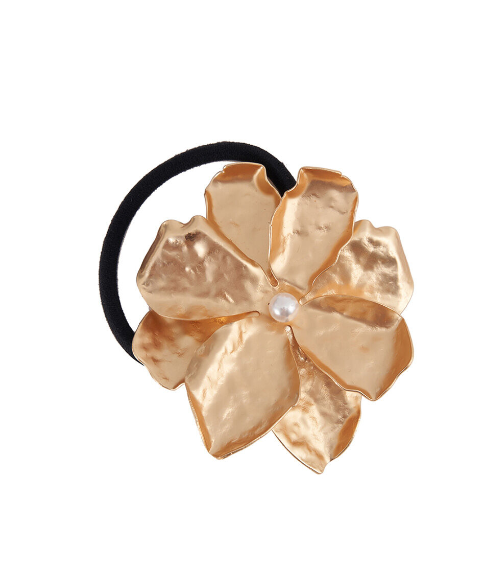 Colet mujer flor dorada