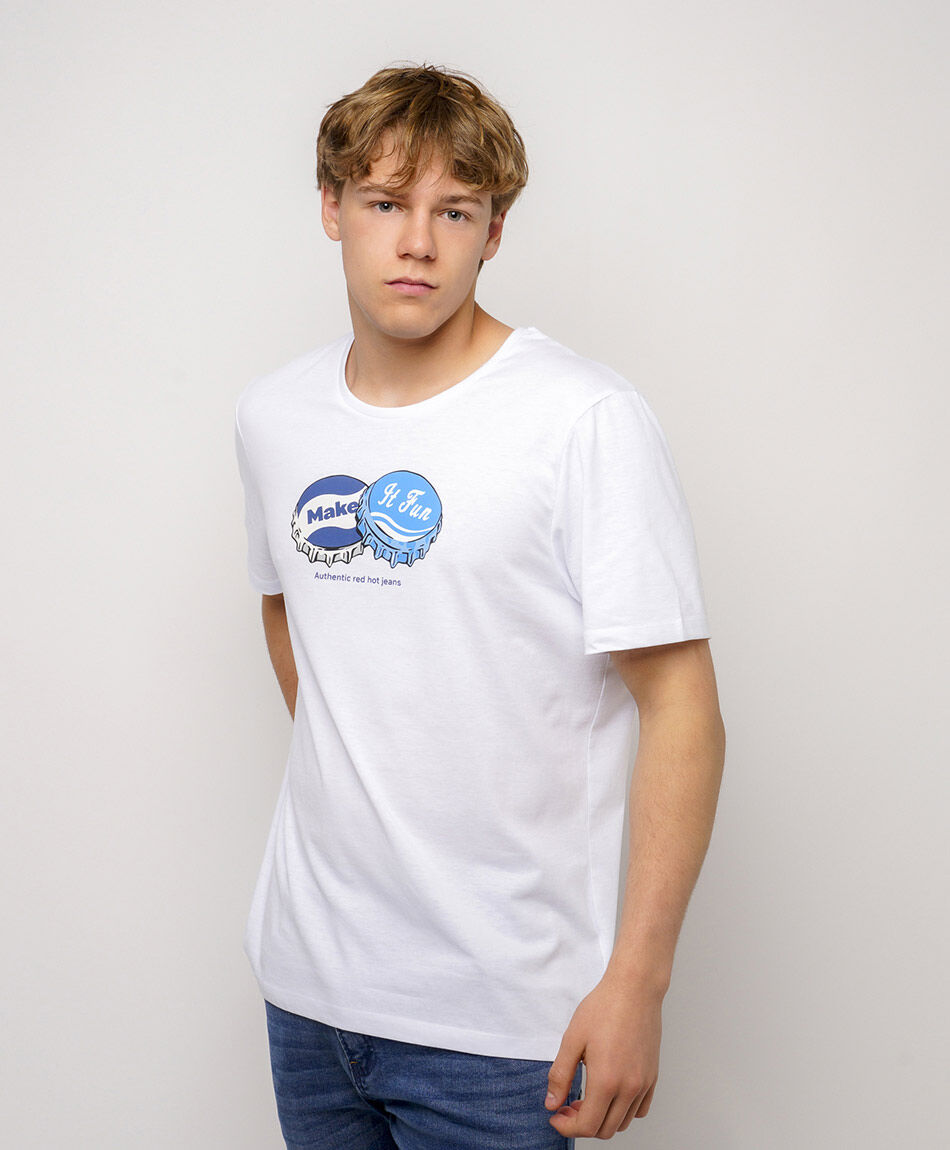 Polera hombre estampada make it fun