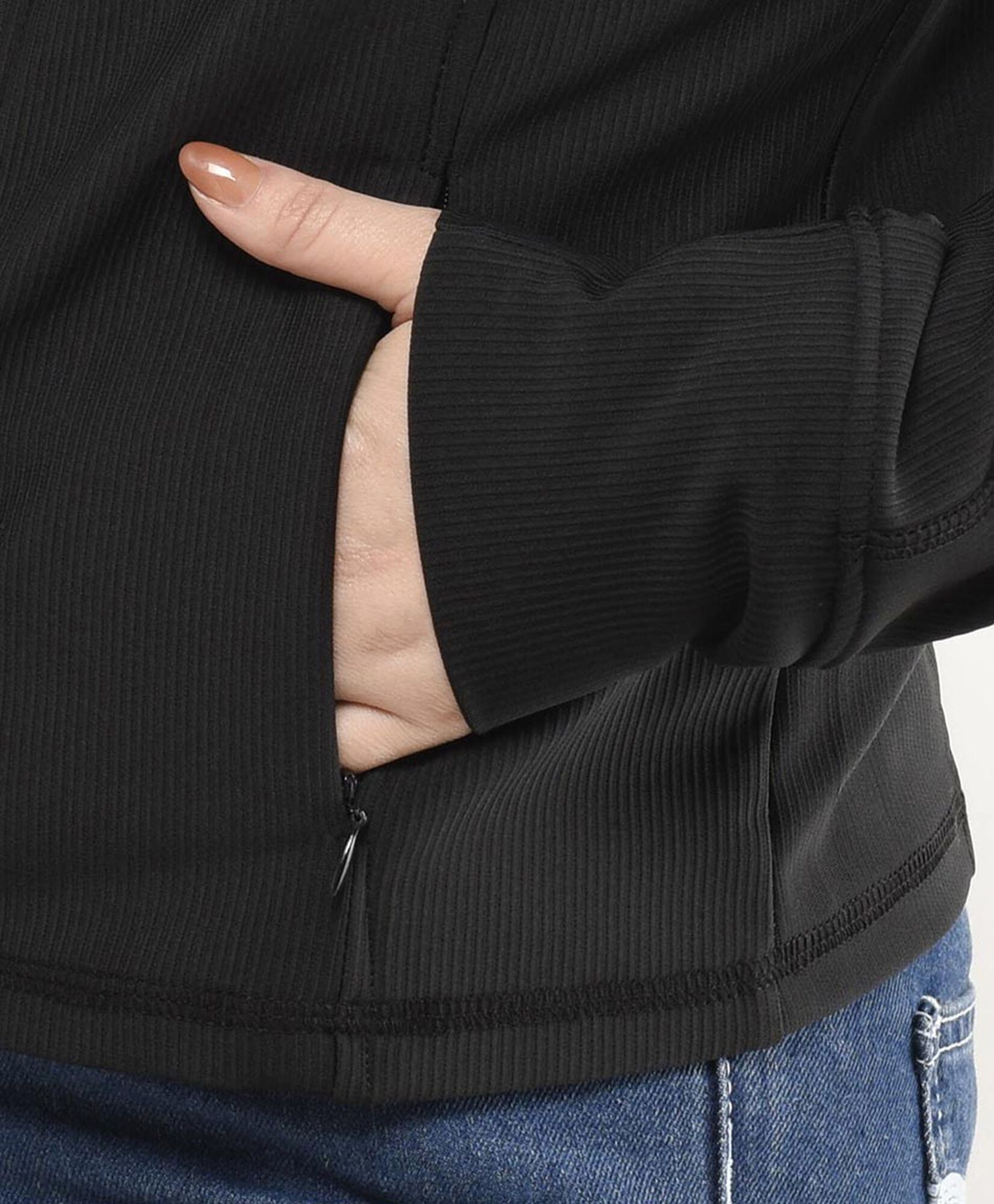 Chaqueta mujer entallada cierre Chaqueta mujer entallada cierre