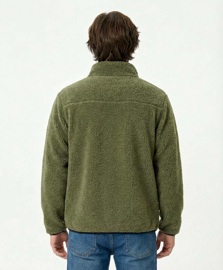 Chaqueta hombre sin gorro verde